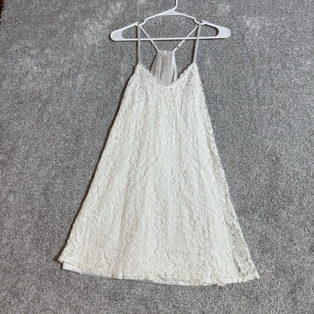 Fairycore Lace Slip Dress Womens Size XL Ethereal Romantic Sheer Layered Flowy
